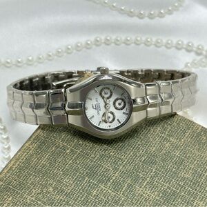 Silver Watch with Unique Calendar Dial